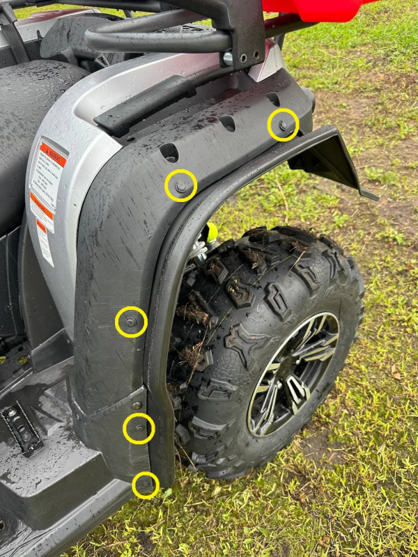 Расширители арок Linhai Yamaha M550L